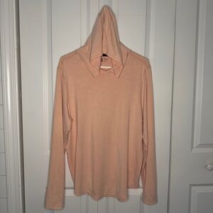 VRST Essential Hoodie Mens Size Medium Pink Bloom Modal Cotton Stretch UV 30+